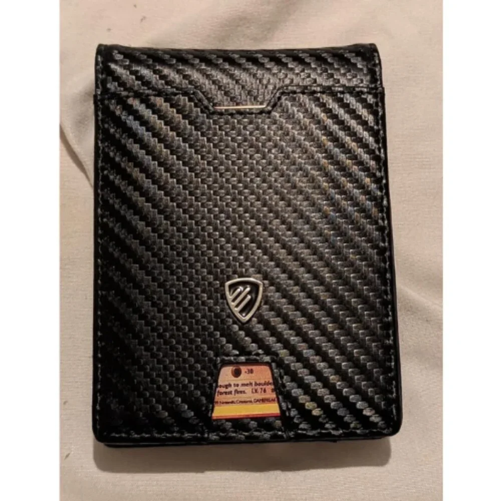 Mens Slim Wallet with Money Clip RFID Blocking Bifold Credit Card Holder for Men